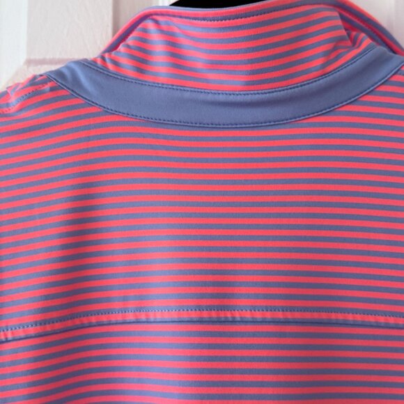 Vineyard Vines Performance UPF Striped Margot Shirt Dress Pink and Blue Size L - Picture 4 of 6